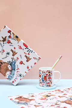 Cajas estampadas forradas a mano - Rëgina Ilustración