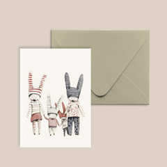 Tarjeta y sobre "familia" - comprar online