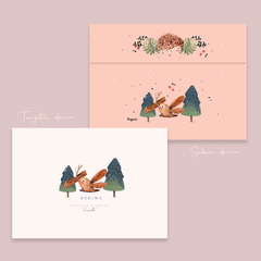 Colección de 10 tarjetas y sobres ilustrados - comprar online