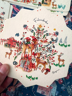 Etiqueta colgante estrella navidad - comprar online