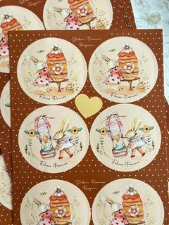 Stickers pascuas CIRCULOS X 8