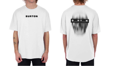 REMERA BURTON OVER CUSTOM WHITE - comprar online