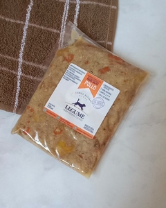 SIN CEREAL -> Alimento de PERRO de POLLO con: frutas, verduras, aceites y mix de semillas. CAJA CHICA x 3 kg.