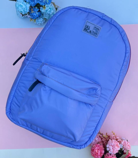 Mochila Freya Puffer Celeste - comprar online