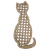Gato Silhueta Palha Indiana 2 Camadas 30cm PET