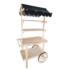 Carrinho expositor com tenda - Pinus - comprar online