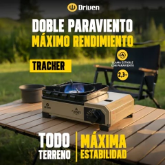 Cocina Anafe doble paraviento FLAMATE TRACKER - Thuway Equipment, Bike & Adventure