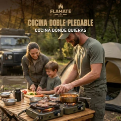 Imagen de Cocina Anafe Plegable con plancha FLAMATE Doble