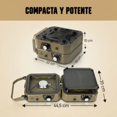 Cocina Anafe Plegable con plancha FLAMATE Doble en internet