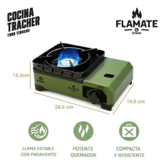 Cocina Anafe doble paraviento FLAMATE TRACKER - comprar online