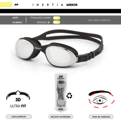 Antiparras Natación Aquon Inertia Mirror Plata - comprar online
