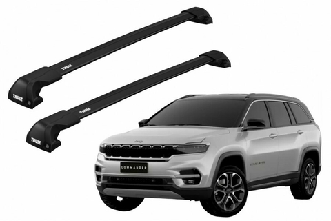 Barras Portaequipaje Thule WingBar Edge Black Jeep Commander 5p SUV - comprar online