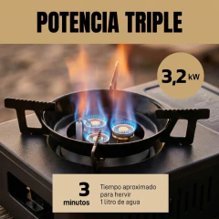 Cocina Anafe portátil a gas 3200w Flamate Compacta - Thuway Equipment, Bike & Adventure
