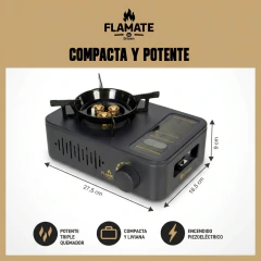 Cocina Anafe portátil a gas 3200w Flamate Compacta en internet