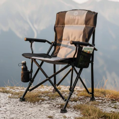 Silla plegable c/porta vaso y bolsillo camping Tona