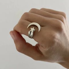 Anilllo LUNA ESTRELLA Plata 925 A114 en internet