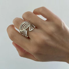 Anillo HOJAS Plata 925 A133 en internet