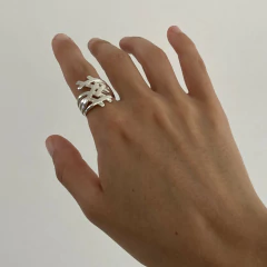 Anillo TRAMA de Plata 925 A135 en internet
