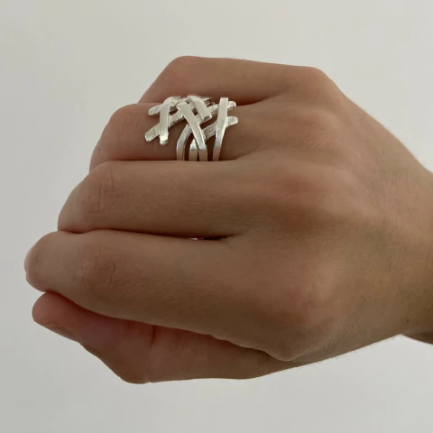 Anillo TRAMA de Plata 925 A135