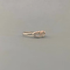 Anillo ALIANZA TRENZA HECHO A MANO Plata 925 A194 - ARBOL 