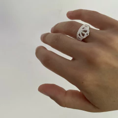 Anillo CORONA Mujer Niña Plata 925 A308