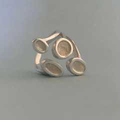 Anillo ANTENAS Macizo Plata 925 A315 B - ARBOL 