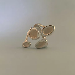 Imagen de Anillo ANTENAS Macizo Plata 925 A315 B