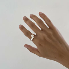 Anillo CURVO Plata 925 A84