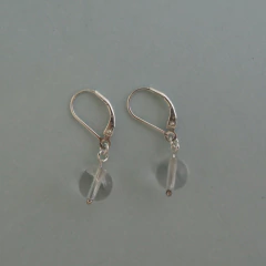 AROS PIEDRA CRISTAL DE ROCA Plata 925 AR 53 - tienda online