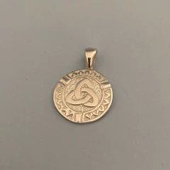 DIJE MEDALLA NUDO CELTA Plata 925 D154 B