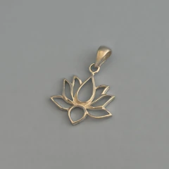DIJE FLOR LOTO CALADA Plata 925 D252 - comprar online
