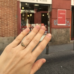 Anillo medialuna - plata o bronce