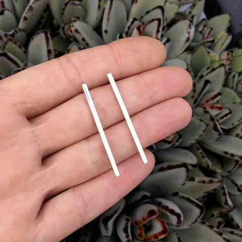 Aros Palito satinados -largos-