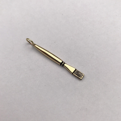 Pincel plano de bronce - Dije o Pin