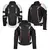CAMPERA PUNTO EXTREMO PK-02 (2025) NEGRA/BLANCO/ROSA DAMA - tienda online