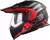 CASCO LS2 436 PIONEER GRAFICA NEGRO/ROJO