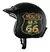 CASCO VERTIGO VINTAGE RUTA66 -NEGRO MATE