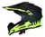 CASCO PUNTO EXTREMO TRAVIS MX632 MOTOCROSS NEGRO/AMARILLO