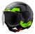 CASCO HAWK RS9 BULLET NEGRO Y VERDE FLUO