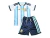 Kit infantil Selección Argentina home 2026 importado