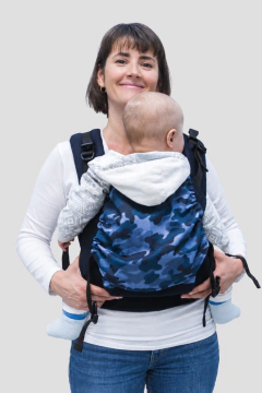 Mochila estándar azul camuflada