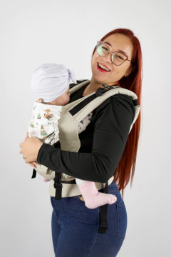 Mochila estándar beige con carpitas en internet