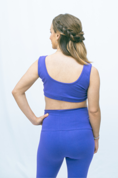 Calza con faja violeta - tienda online