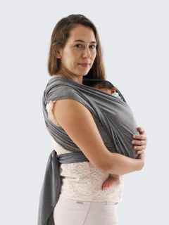 Fular elástico gris topo - tienda online