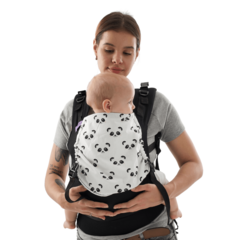 Mochila estándar negra con pandas - comprar online