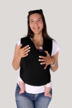 Fular elástico negro - comprar online