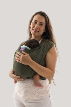 Fular elástico verde musgo (pre-venta) - comprar online