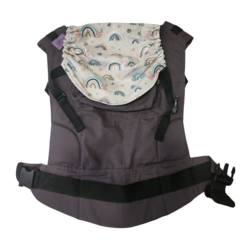 Mochila toddler gris con arcoiris - comprar online