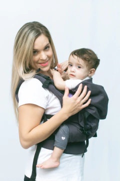Mochila estándar gris lisa - Fulares & Mochilas Portabebes | Calidad & Variedad | Koalita