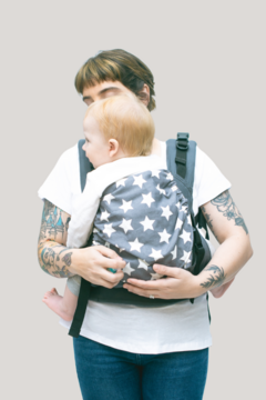 Mochila estándar gris con estrellas blancas - comprar online